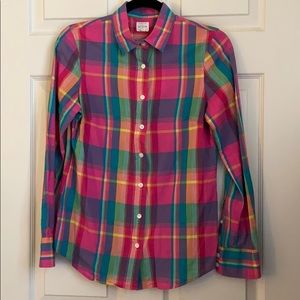 Jcrew multi colored button down